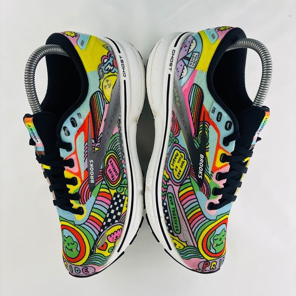 Brooks Ghost 15 Wednesday Holmes Running Shoes Mens 7 Pride Pink White main image 8